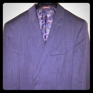 TALLIA ORANGE Grey Herringbone Blazer /Jacket